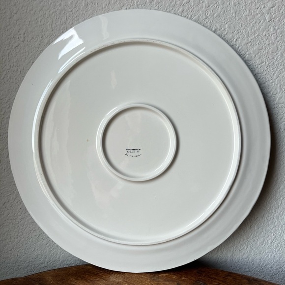 Alcobaca Pottery Cake Plate 13” Made in Portugal - Picture 3 of 6